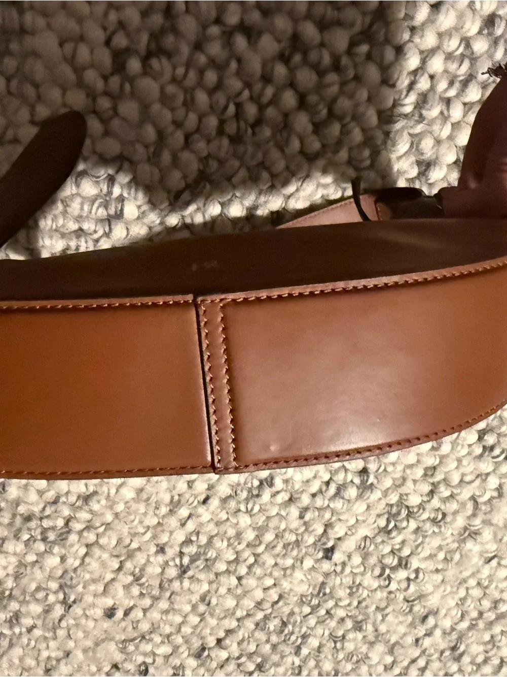 Banana Republic Chestnut Brown Leather Crescent Shoulder Bag